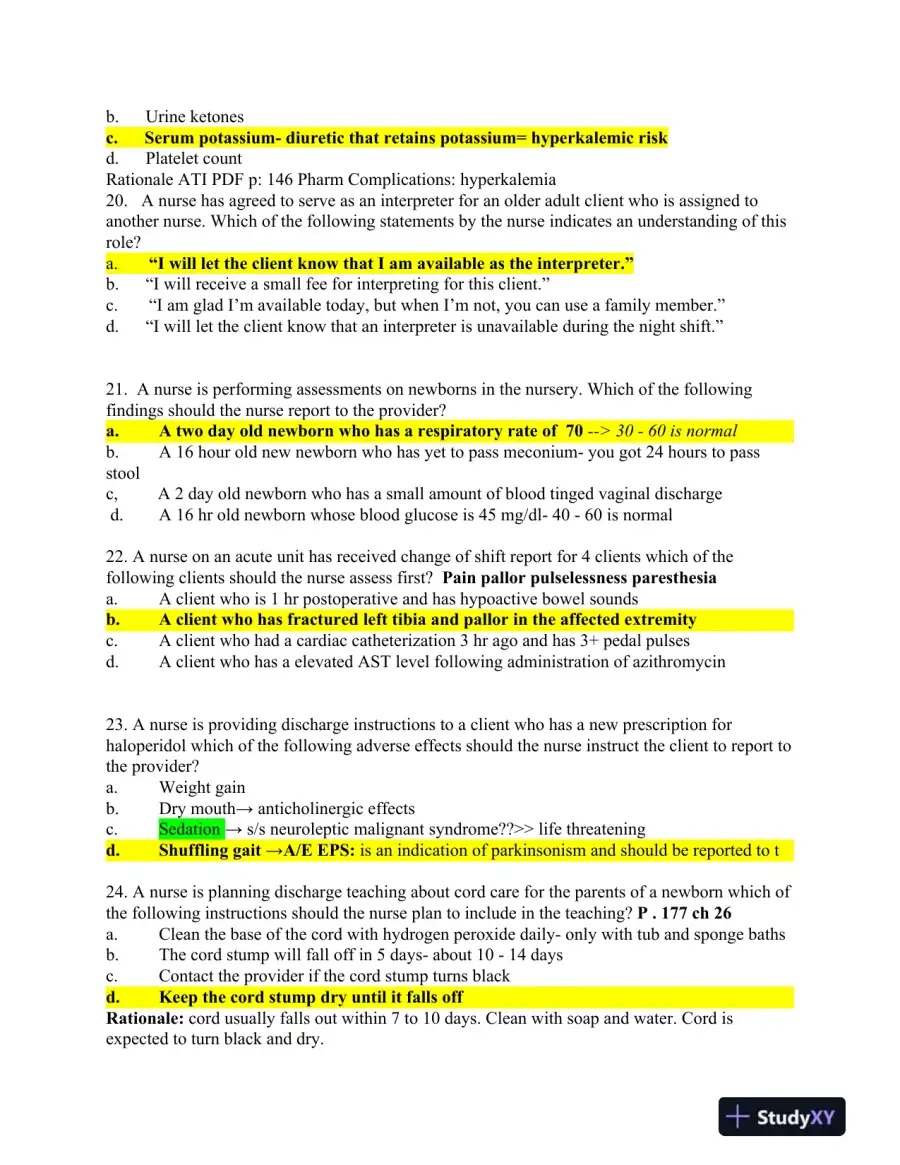 BIOL 1406 Biology Exam Version 1 With Answers (9 Solved Questions), page 5
