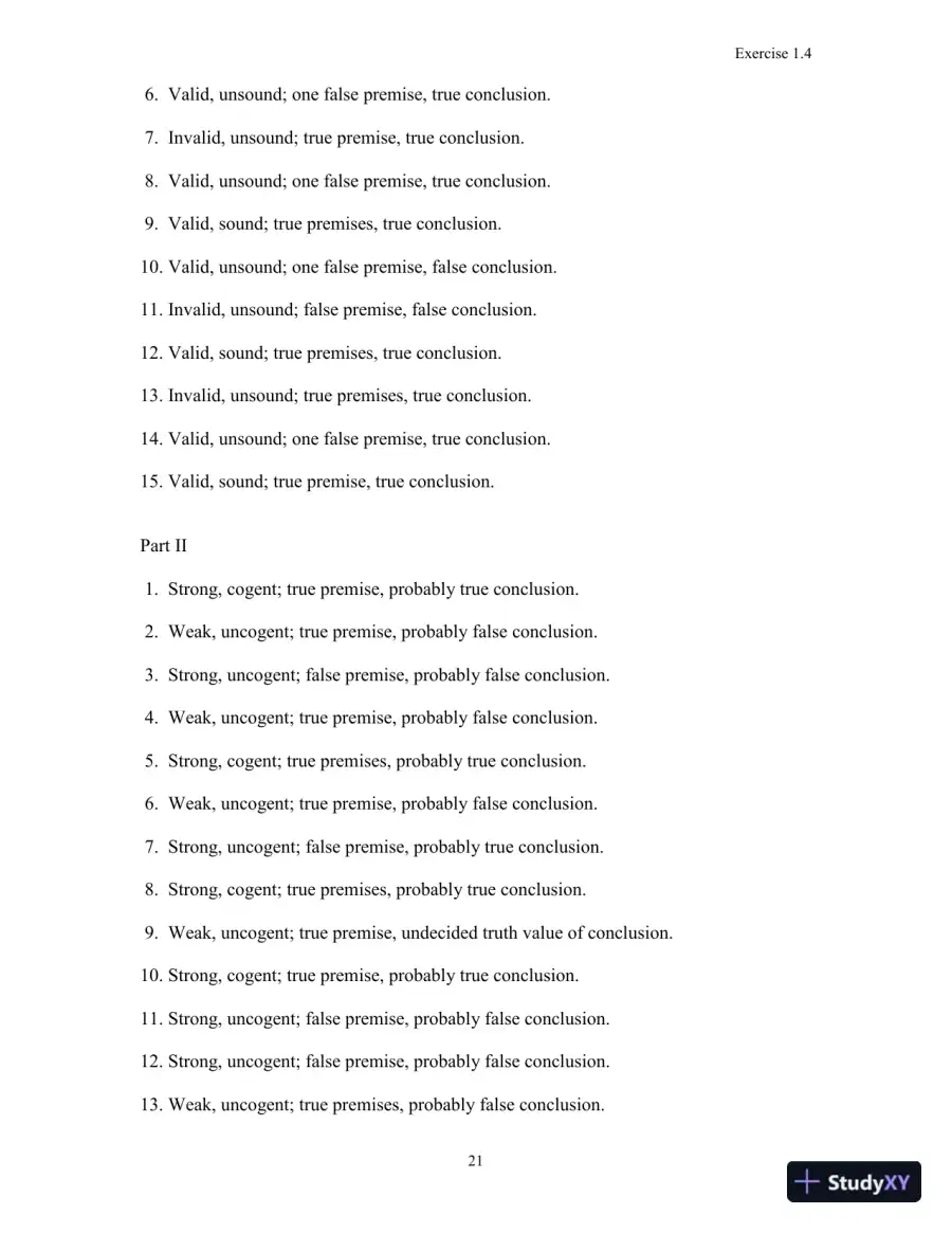 A Concise Introduction to Logic, 11th Edition Solution Manual, page 14