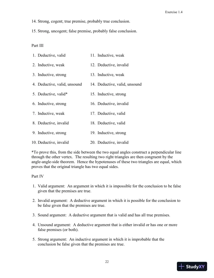 A Concise Introduction to Logic, 11th Edition Solution Manual, page 15