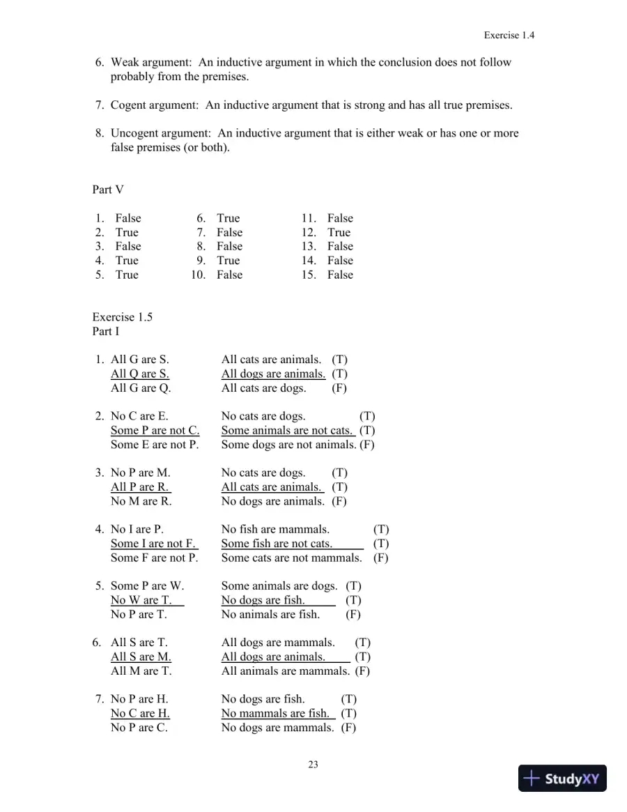 A Concise Introduction to Logic, 11th Edition Solution Manual, page 16