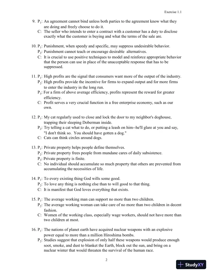 A Concise Introduction to Logic, 11th Edition Solution Manual, page 3