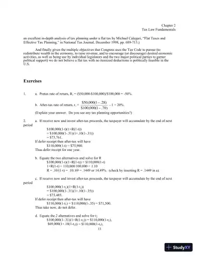 Solution Manual for Taxes and Business Strategy, 5th Edition - Page 16 preview image