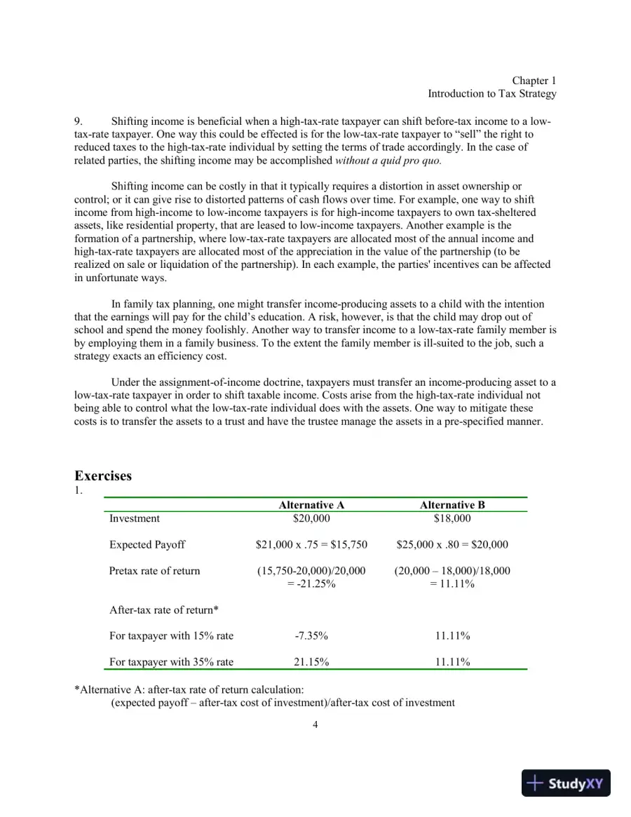 Solution Manual for Taxes and Business Strategy, 5th Edition, page 7