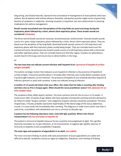 NR511 Nursing Diagnosis Midterm Exam With Answers (401 Solved Questions) - Page 14 preview image
