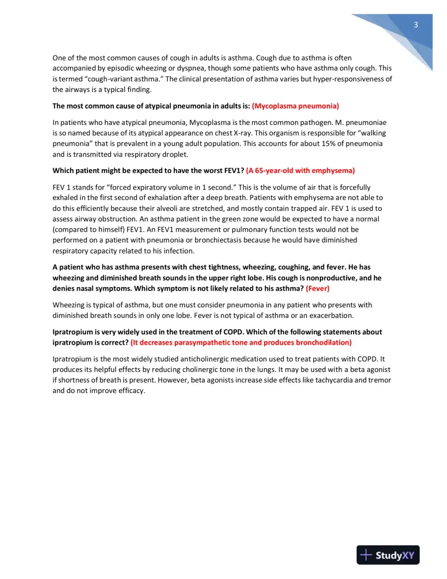 NR511 Nursing Diagnosis Midterm Exam With Answers (401 Solved Questions), page 4