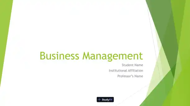 Business Management - Page 1 preview image