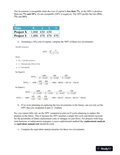 Capital Budgeting and Financial Analysis Techniques: A Comprehensive Study - Page 3 preview image