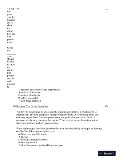 Organizational Behavior: Improving Performance and Commitment in the Workplace 3rd Canadian Edition Test Bank - Page 9 preview image