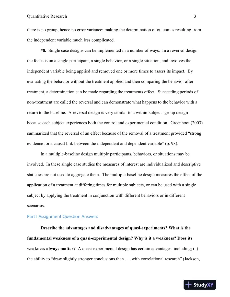 Analysis and Evaluation of Quasi-Experimental Designs in Educational Research, page 4