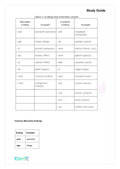 French I - Nouns - Page 4 preview image