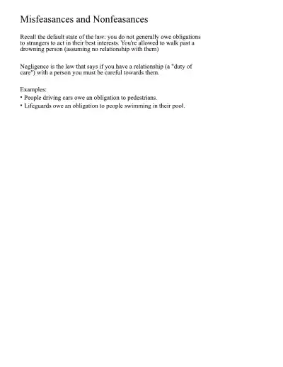 Introduction to Torts and Negligence - Page 12 preview image