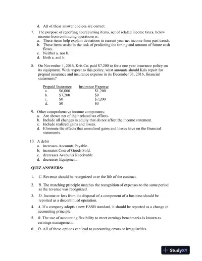 Financial Reporting And Analysis, 7th Edition Class Notes - Page 10 preview image