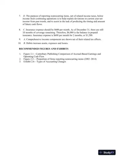 Financial Reporting And Analysis, 7th Edition Class Notes - Page 11 preview image