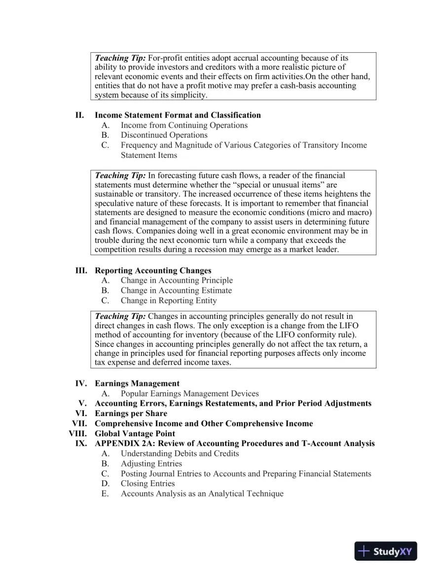 Financial Reporting And Analysis, 7th Edition Class Notes, page 8