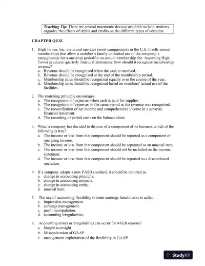Financial Reporting And Analysis, 7th Edition Class Notes - Page 9 preview image