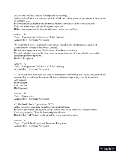 International Financial Management (The Mcgraw-hill/Irwin Series in Finance, Insurance, and Real Estate) 8th Edition Test Bank - Page 12 preview image