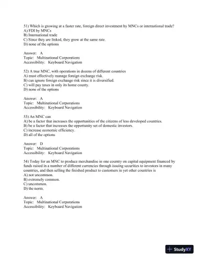 International Financial Management (The Mcgraw-hill/Irwin Series in Finance, Insurance, and Real Estate) 8th Edition Test Bank - Page 15 preview image