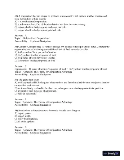International Financial Management (The Mcgraw-hill/Irwin Series in Finance, Insurance, and Real Estate) 8th Edition Test Bank - Page 16 preview image