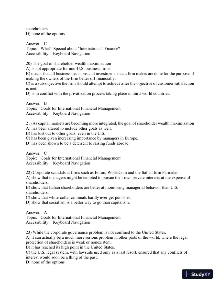 International Financial Management (The Mcgraw-hill/Irwin Series in Finance, Insurance, and Real Estate) 8th Edition Test Bank, page 7