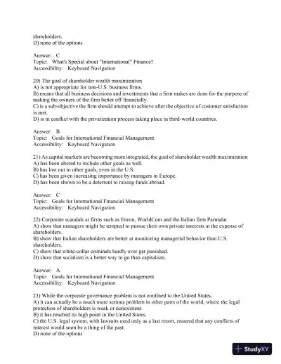 International Financial Management (The Mcgraw-hill/Irwin Series in Finance, Insurance, and Real Estate) 8th Edition Test Bank - Page 7 preview image