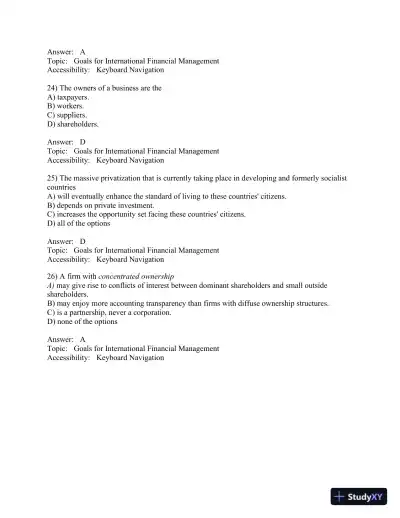International Financial Management (The Mcgraw-hill/Irwin Series in Finance, Insurance, and Real Estate) 8th Edition Test Bank - Page 8 preview image