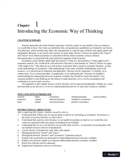 Economics for Today, 8th Edition Solution Manual - Page 1 preview image