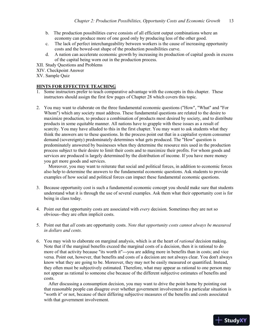 Economics for Today, 8th Edition Solution Manual, page 14