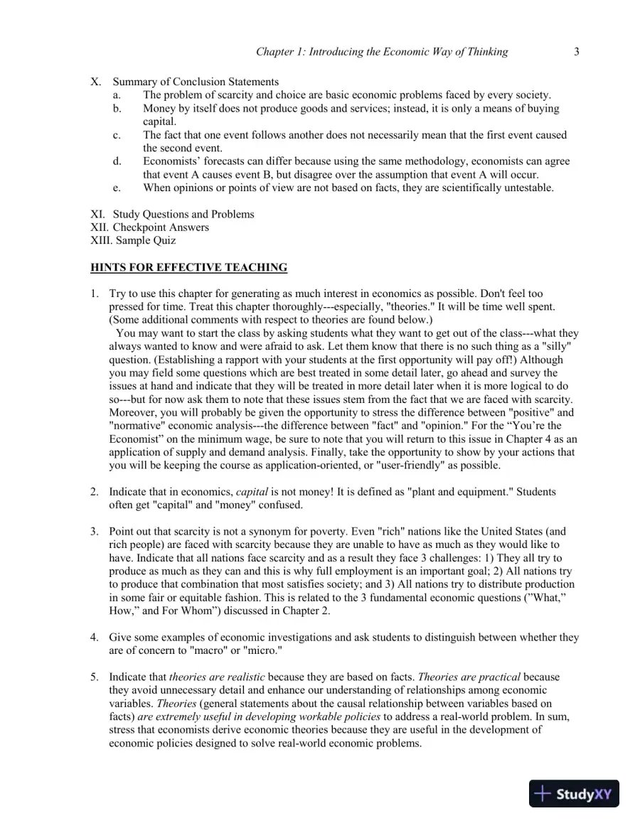 Economics for Today, 8th Edition Solution Manual, page 4