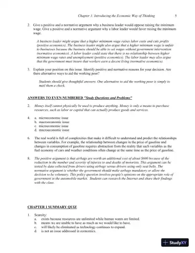 Economics for Today, 8th Edition Solution Manual - Page 6 preview image