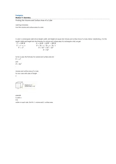 Module 11 Geometry - Page 1 preview image