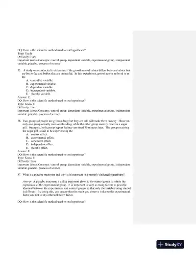 Scientific American Biology for a Changing World Second Edition Test Bank - Page 11 preview image