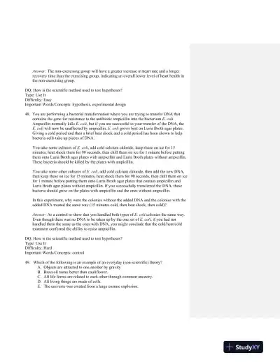 Scientific American Biology for a Changing World Second Edition Test Bank - Page 15 preview image