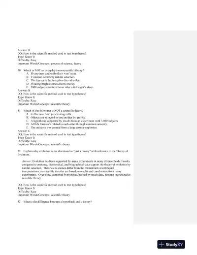 Scientific American Biology for a Changing World Second Edition Test Bank - Page 16 preview image