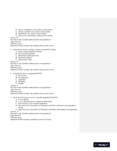 Scientific American Biology for a Changing World Second Edition Test Bank - Page 3 preview image