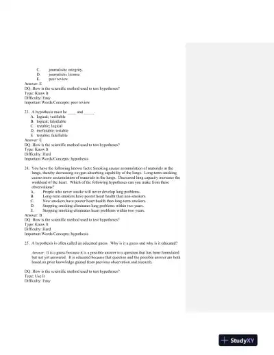 Scientific American Biology for a Changing World Second Edition Test Bank - Page 8 preview image