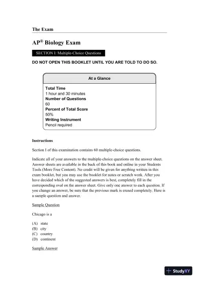 Princeton Review AP Biology Prep: 3 Practice Tests + Complete Content Review + Strategies and Techniques (2024) (2023) - Page 22 preview image
