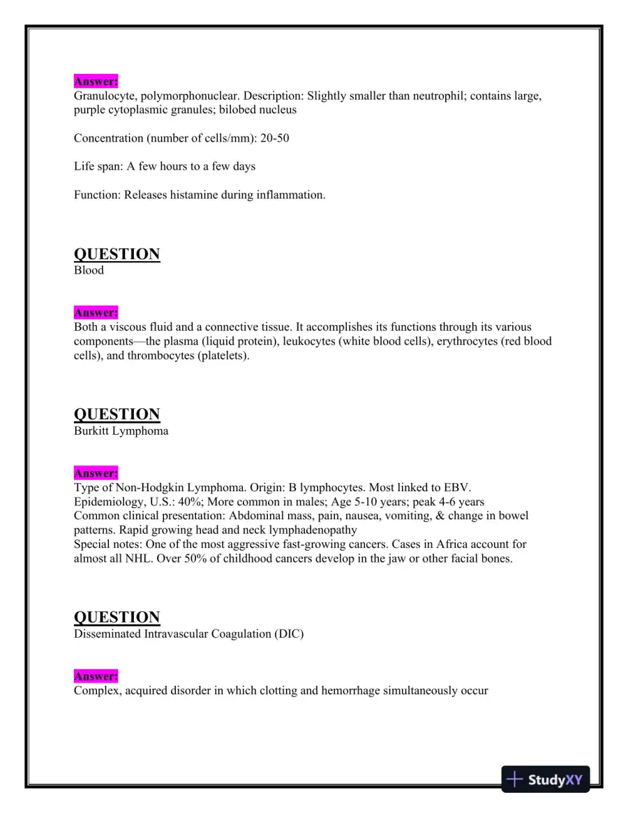 2023-2024 MSN570 Pathophysiology Final Exam With Answers (113 Solved Questions), page 3