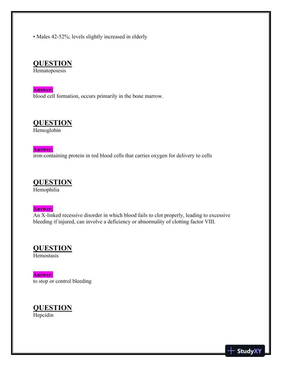 2023-2024 MSN570 Pathophysiology Final Exam With Answers (113 Solved Questions), page 6