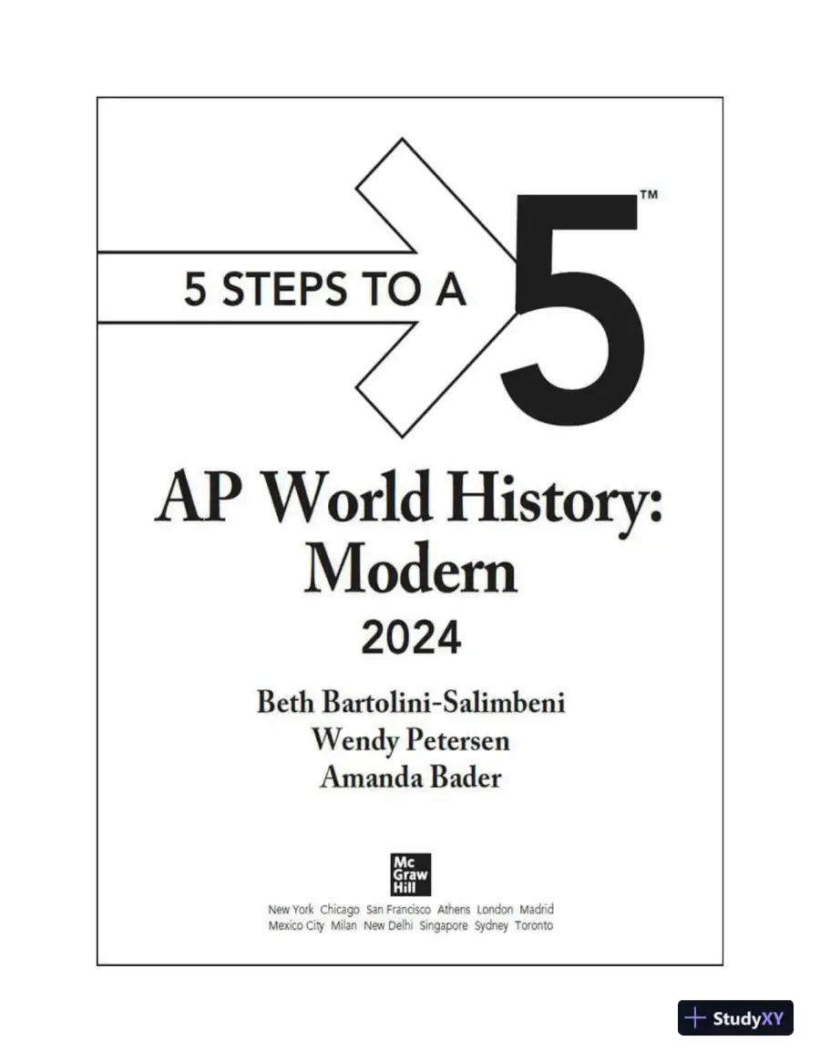 5 Steps to a 5: AP World History: Modern 2024 (2024), page 6