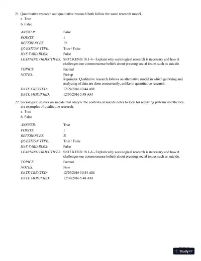 Test Bank For Sociology in Our Times, 11th Edition - Page 12 preview image