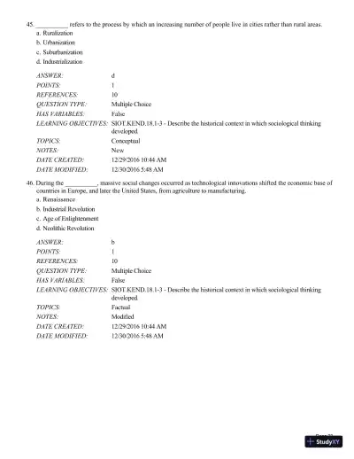 Test Bank For Sociology in Our Times, 11th Edition - Page 24 preview image