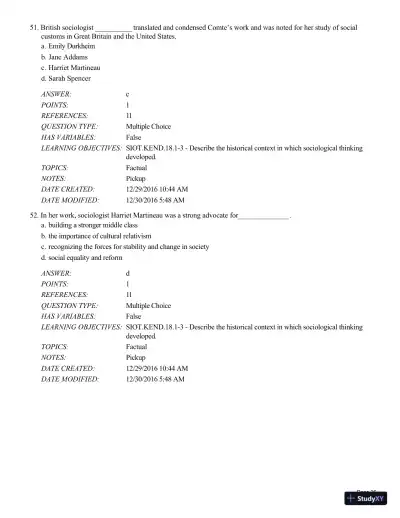 Test Bank For Sociology in Our Times, 11th Edition - Page 27 preview image