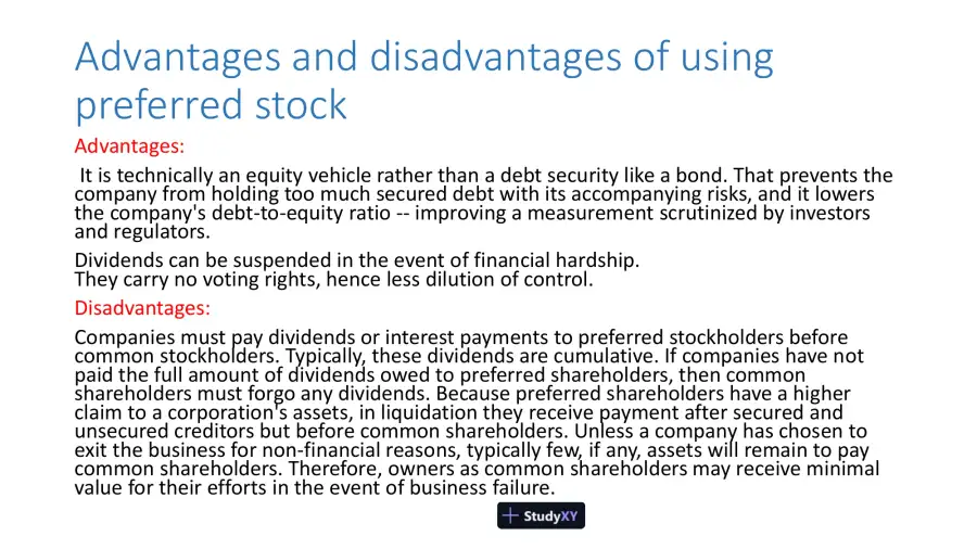 Cost Of Coogly's Preferred Stock, page 3
