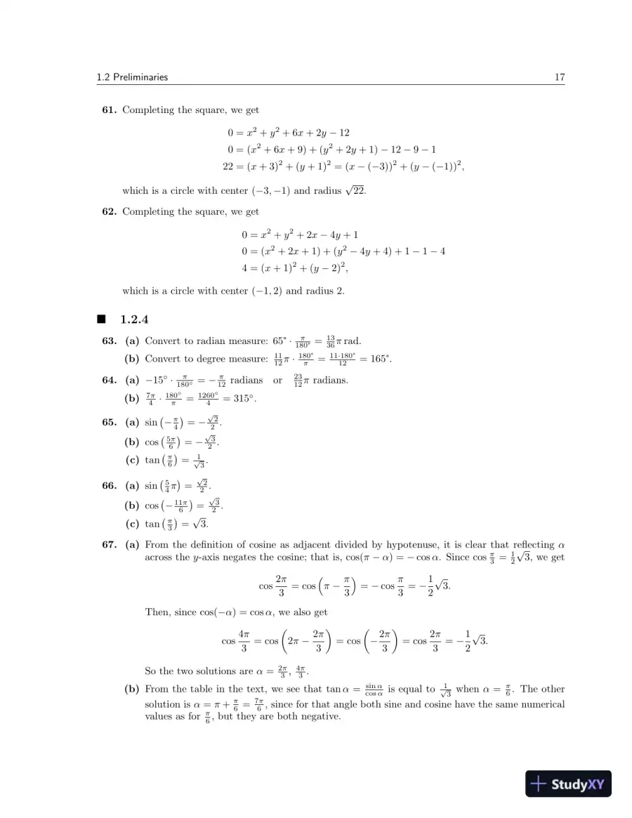 Test Bank for Calculus For Biology and Medicine , 4th Edition, page 18