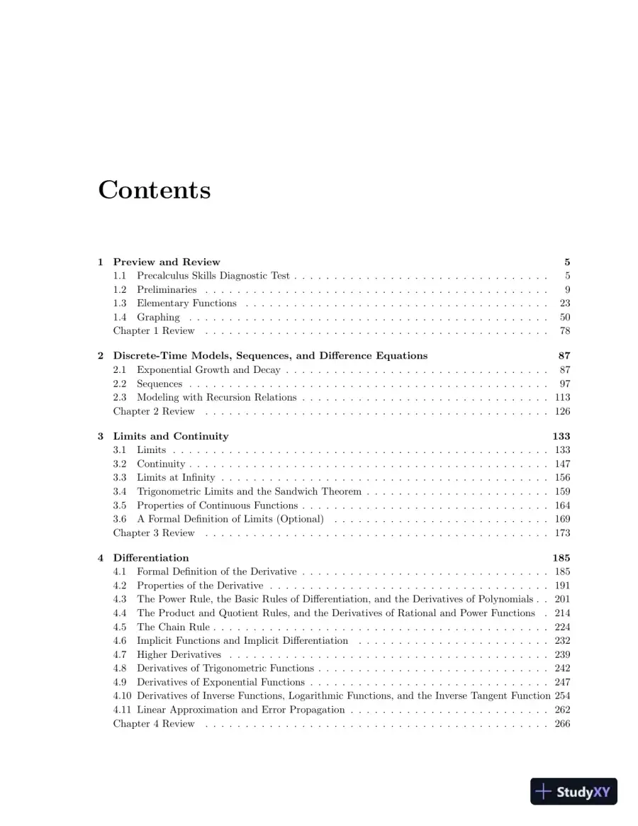 Test Bank for Calculus For Biology and Medicine , 4th Edition, page 3