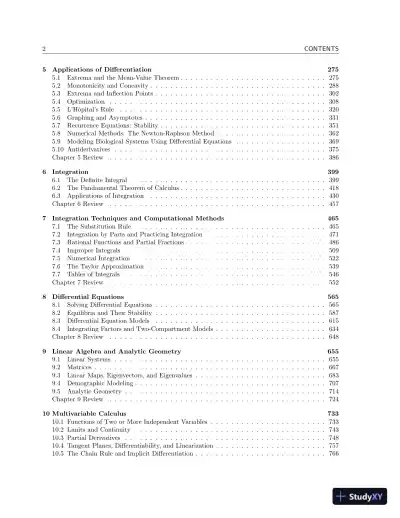 Test Bank for Calculus For Biology and Medicine , 4th Edition - Page 4 preview image