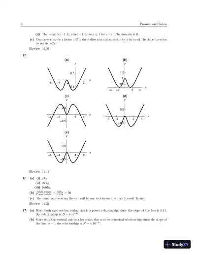 Test Bank for Calculus For Biology and Medicine , 4th Edition - Page 9 preview image