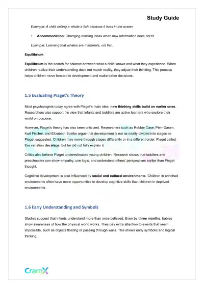 Developmental Psychology - Physical, Cognitive Development Age 0–2 - Page 3 preview image