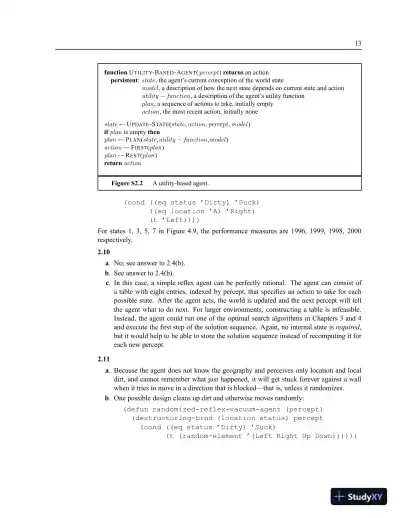 Solution Manual For Artificial Intelligence: A Modern Approach, 3rd Edition - Page 15 preview image