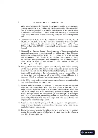 Solution Manual For Computer Networks, 5th Edition - Page 4 preview image